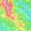 Mappa topografica Vagliagli, mappa di rilievo, mappa dell'altitudine