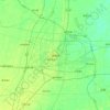 Mappa topografica 沧州市, altitudine, rilievo