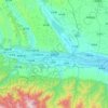 Mappa topografica 宝鸡市, altitudine, rilievo