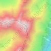 Mappa topografica Monte Torena, altitudine, rilievo