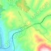 Mappa topografica Pietrasecca, altitudine, rilievo