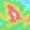 Mappa topografica Monte Misma, altitudine, rilievo