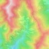 Mappa topografica Carpasio, mappa di rilievo, mappa dell'altitudine