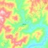 Mappa topografica 庵杰乡, altitudine, rilievo