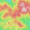 Mappa topografica Materazzelli, mappa di rilievo, mappa dell'altitudine