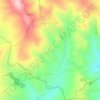 Mappa topografica Anzano di Puglia, mappa di rilievo, mappa dell'altitudine