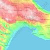 Mappa topografica Taranto, altitudine, rilievo