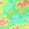 Mappa topografica 凤岗, altitudine, rilievo