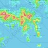 Mappa topografica 香港島, altitudine, rilievo