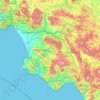 Mappa topografica SA, altitudine, rilievo
