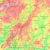 Mappa topografica Vila Real, altitudine, rilievo