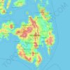 Mappa topografica Mindanao, altitudine, rilievo