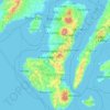 Mappa topografica Negros, altitudine, rilievo