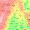 Mappa topografica 嫩江, altitudine, rilievo