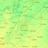 Mappa topografica 任丘市, altitudine, rilievo