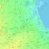 Mappa topografica 黄骅市, altitudine, rilievo