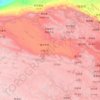 Mappa topografica 海西蒙古族藏族自治州, altitudine, rilievo