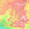 Mappa topografica 崇礼区, altitudine, rilievo