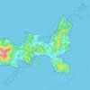 Mappa topografica Elba, mappa di rilievo, mappa dell'altitudine
