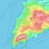 Mappa topografica Massa Lubrense, altitudine, rilievo
