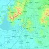 Mappa topografica 东平县, altitudine, rilievo