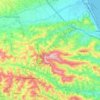 Mappa topografica Atri, mappa di rilievo, mappa dell'altitudine