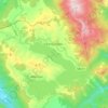 Mappa topografica Campotosto, mappa di rilievo, mappa dell'altitudine
