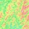 Mappa topografica 汀江, altitudine, rilievo