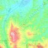 Mappa topografica Atessa, mappa di rilievo, mappa dell'altitudine