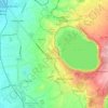 Mappa topografica Castel Gandolfo, mappa di rilievo, mappa dell'altitudine