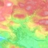 Mappa topografica Fiuggi, altitudine, rilievo