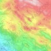 Mappa topografica Barisciano, mappa di rilievo, mappa dell'altitudine
