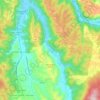 Mappa topografica Belmonte in Sabina, mappa di rilievo, mappa dell'altitudine
