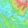 Mappa topografica Cittaducale, mappa di rilievo, mappa dell'altitudine