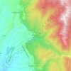 Mappa topografica Roccantica, altitudine, rilievo