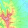 Mappa topografica Pietramontecorvino, altitudine, rilievo
