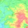 Mappa topografica Arpino, mappa di rilievo, mappa dell'altitudine
