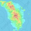 Mappa topografica Mindoro, altitudine, rilievo