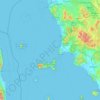 Mappa topografica Livorno, mappa di rilievo, mappa dell'altitudine