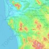 Mappa topografica PI, mappa di rilievo, mappa dell'altitudine