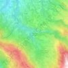Mappa topografica Caramanico Terme, mappa di rilievo, mappa dell'altitudine