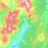 Mappa topografica Cittareale, mappa di rilievo, mappa dell'altitudine