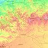 Mappa topografica Tissemsilt, altitudine, rilievo