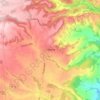 Mappa topografica Celleno, mappa di rilievo, mappa dell'altitudine