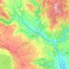 Mappa topografica Orvieto, altitudine, rilievo