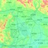 Mappa topografica 迁安市, altitudine, rilievo