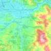 Mappa topografica Bagno a Ripoli, mappa di rilievo, mappa dell'altitudine