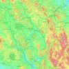 Mappa topografica Umbria, altitudine, rilievo