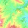 Mappa topografica Carunchio, mappa di rilievo, mappa dell'altitudine