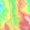 Mappa topografica Bisegna, mappa di rilievo, mappa dell'altitudine
